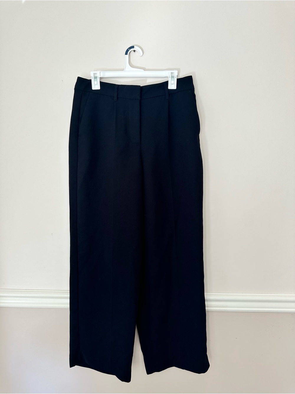 Banana Republic Black Wide-Leg Trousers